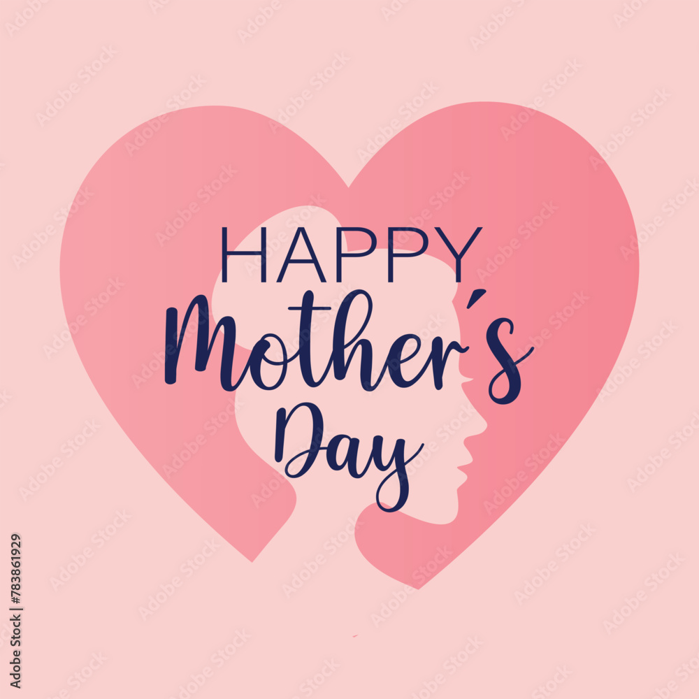Happy mothers day banner background vector