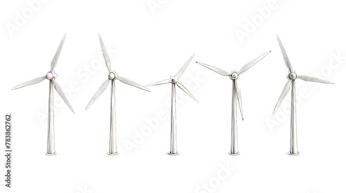 Set Of Wind Turbin Energy photo