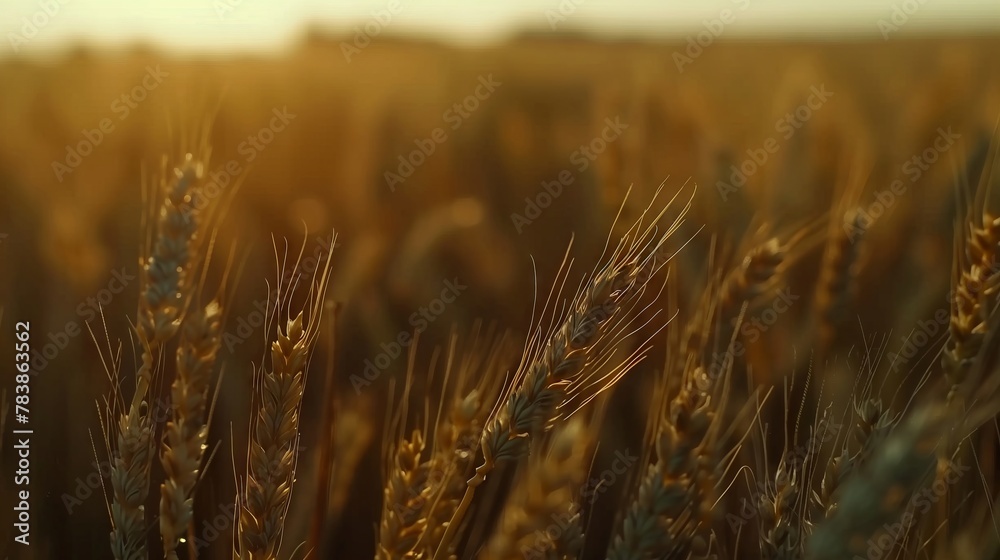 Fototapeta premium Close Up of a Field of Wheat