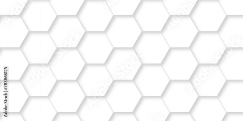   Vector white Hexagonal Background. Luxury White transparent hexagon Pattern. 3D Futuristic abstract honeycomb mosaic white background. geometric mesh cell texture. modern futuristic wallpaper.