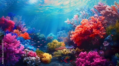 Immerse Yourself in the Story of the Vibrant Coral Ocean: A of Life Under the Waves © sathon