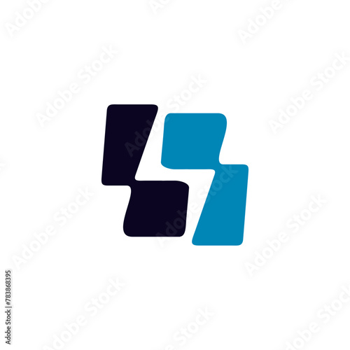 LP letter power logo design