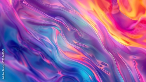 Colorful Liquid Substance Abstract Painting