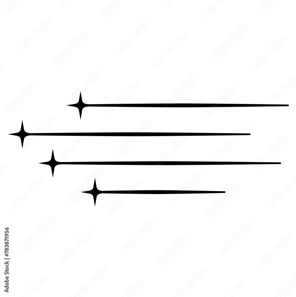 Minimalist element with star line Minimalist element with star line