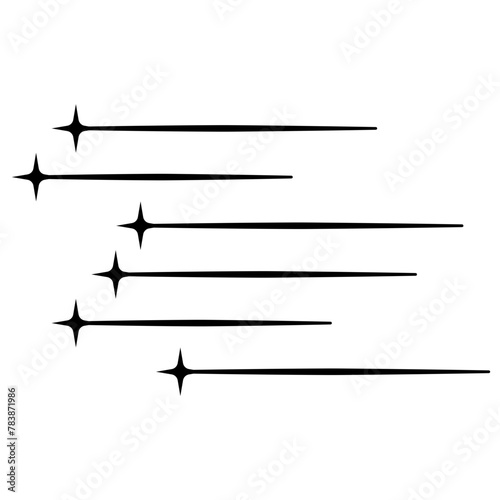 Minimalist element with star line