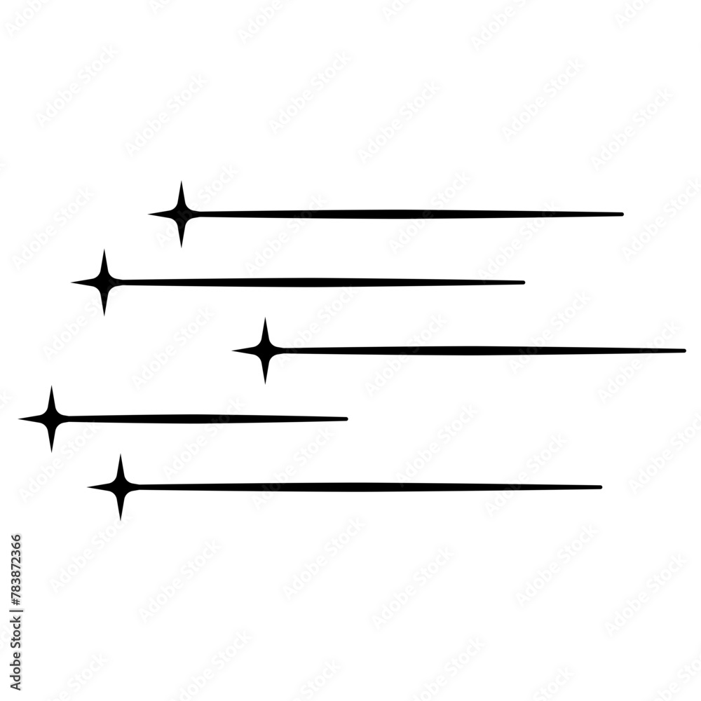Minimalist element with star line Minimalist element with star line