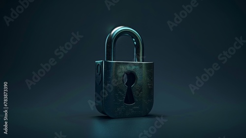 padlock cyber security of personal details data privacy, concept security.