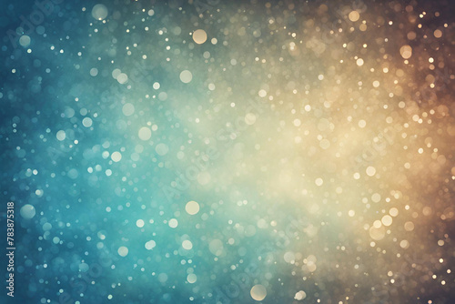 Blue bokeh , a normal simple grainy noise grungy empty space or spray texture , a rough abstract retro vibe shine bright light and glow background template color gradient