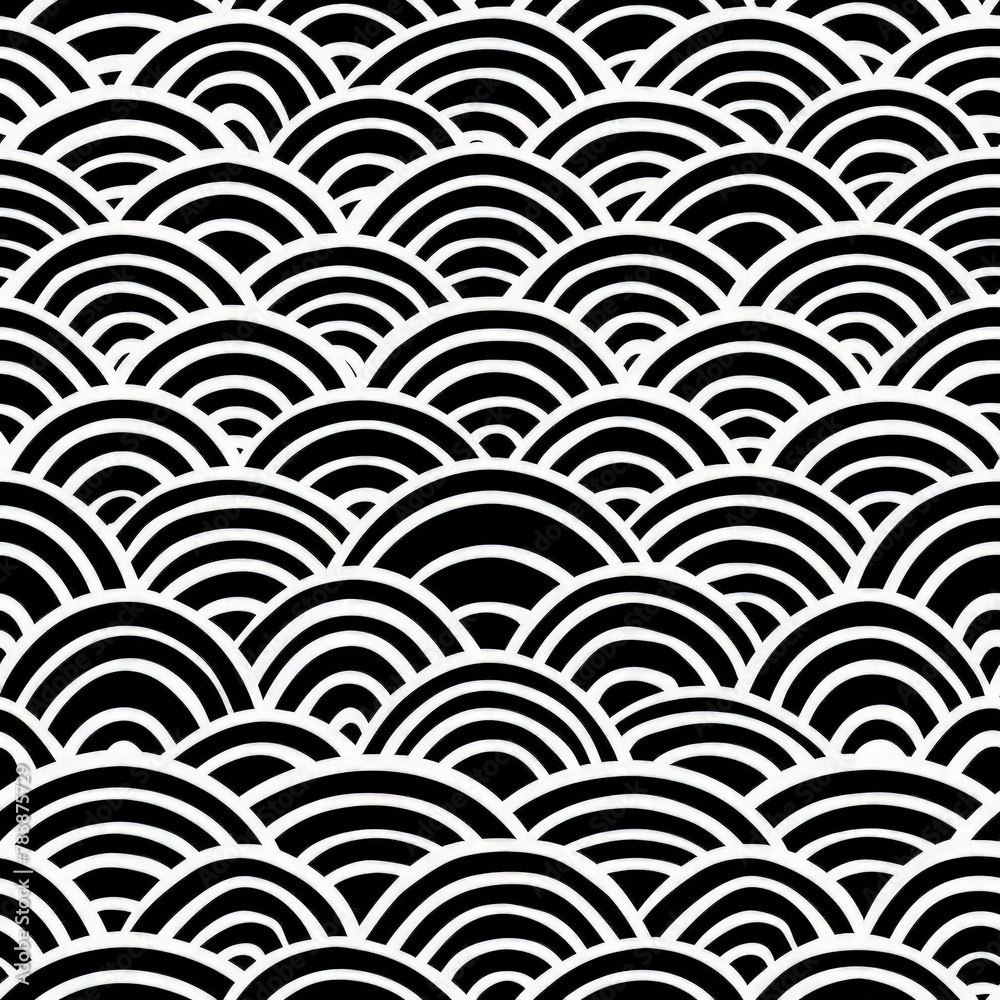 black and white japanese pattern of koi scales black and white japanese pattern of koi scales