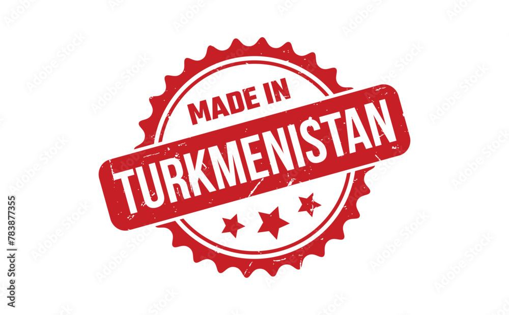 Made In Turkmenistan Rubber Stamp Made In Turkmenistan Rubber Stamp