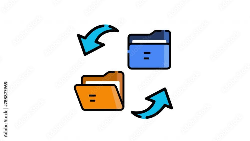 file transfer icon animation isolated alpha channel file transfer icon animation isolated alpha channel