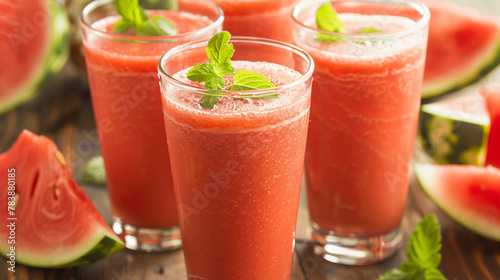 Healthy watermelon fruit smoothies