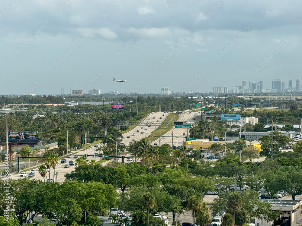 Fort Lauderdale, Florida - March 23, 2024: Aerial views of Fort Lauderdale, Florida
