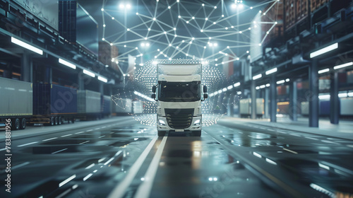 The innovative communication network of Things and transport logistics is an effective courier service management system based on wireless connectivity and networking technologies 