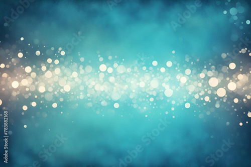 Blue bokeh , a normal simple grainy noise grungy empty space or spray texture , a rough abstract retro vibe shine bright light and glow background template color gradient photo