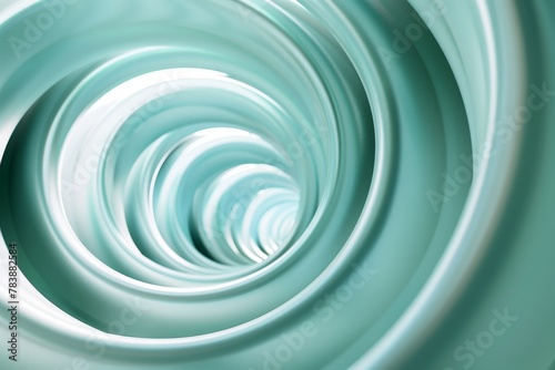 white circle motion The graphics are located On the background swirling green-blue spirals. Technology concept 