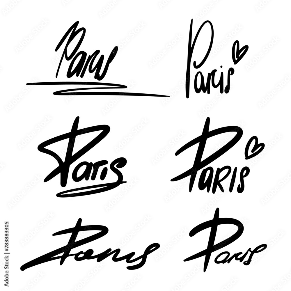 Beautiful inscription Paris Beautiful inscription Paris