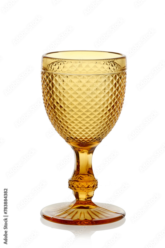 colorful and tall glass on white background colorful and tall glass on white background