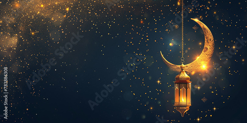 Eid mubarak ,Ramadan mubarak background. Design AI-generated Image photo