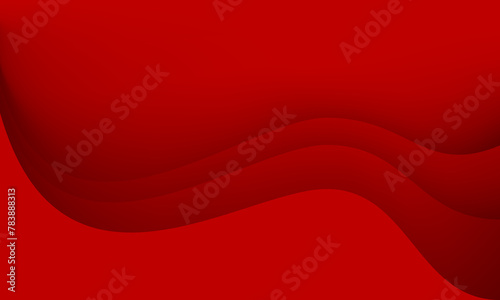 Abstract red wave curve overlap geometric background vector