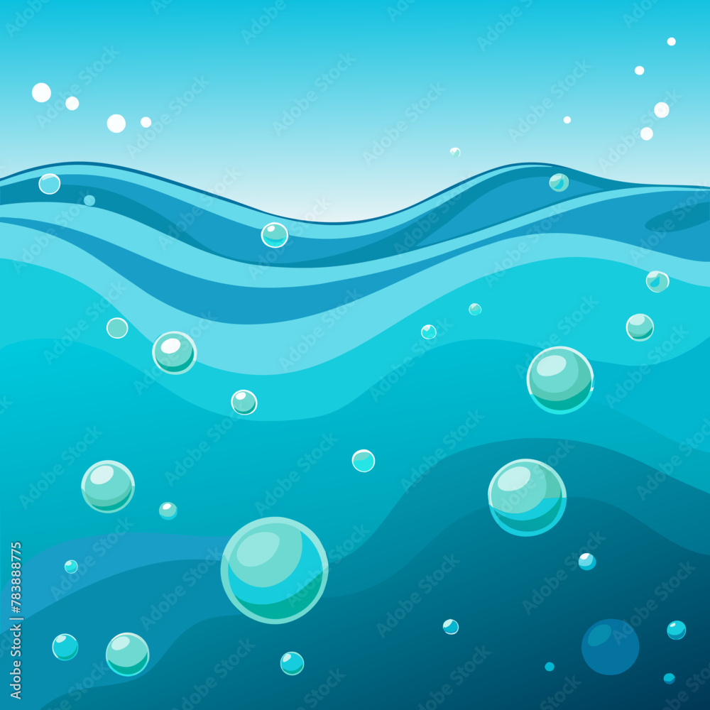 blue background water sea