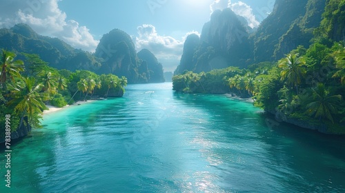 A stunning shot of Thailand's natural splendor, capturing its vibrant hues and tranquil aura. © 2D_Jungle
