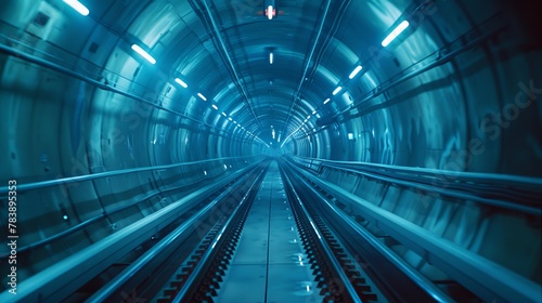 Futuristic Maglev Tunnel Network photo