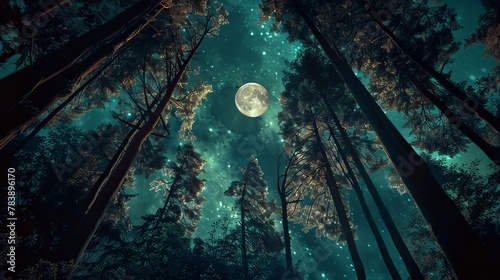 Moonlit Forest Clearing