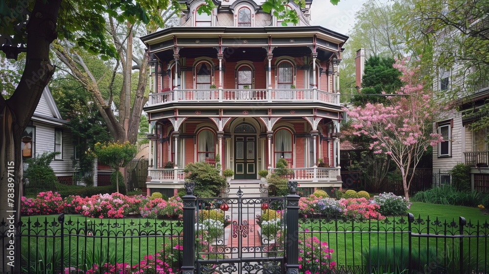 Victorian Townhouse with Flower Gardens