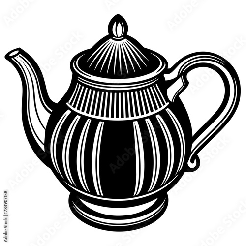 teapot isolated on white