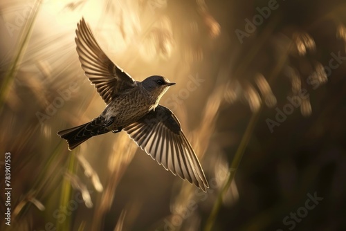 Flight of the Common Swift: Majestic Wildlife in Motion photo