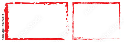 Grunge frames. Black brush stroke element. 11:11