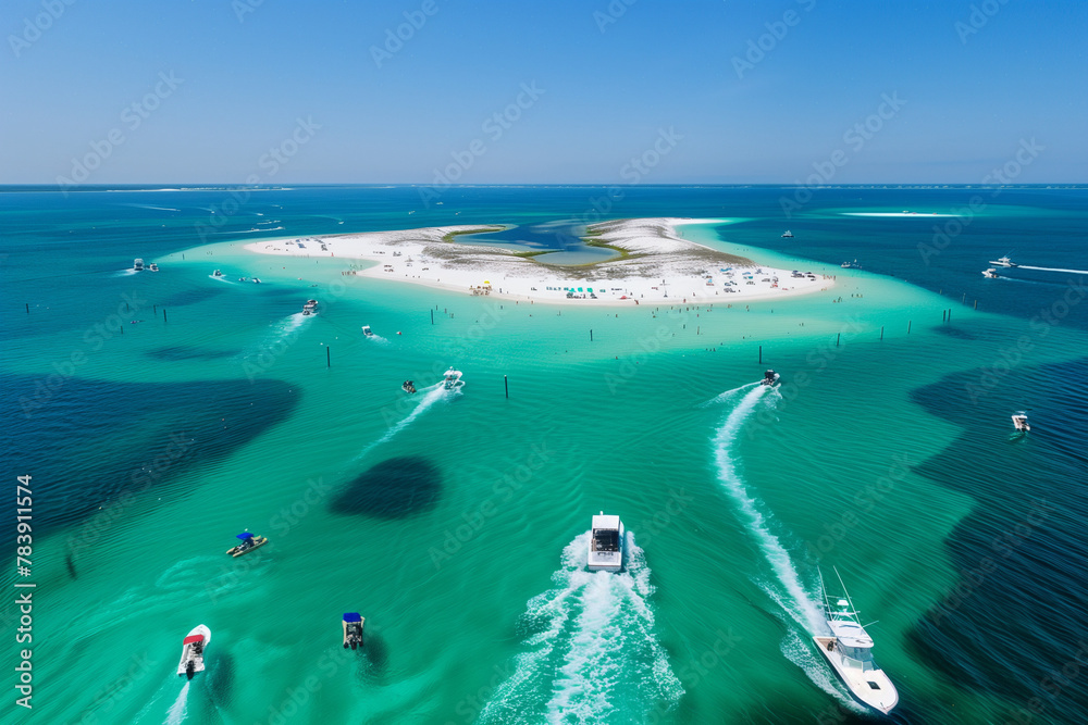 Fototapeta premium Crab Island Destin Florida 