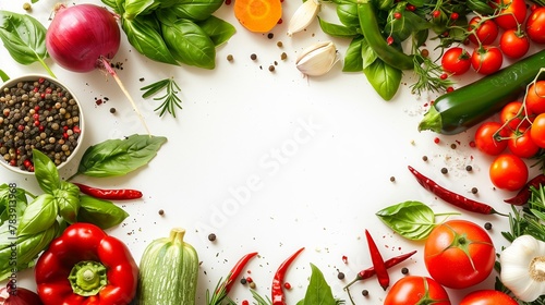 Vibrant Vegetables and Herbs for Gourmet Cooking