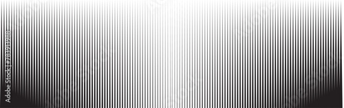 Halftone random horizontal straight parallel lines, stripes pattern and background. Lines vector illustrations. Streaks, strips, hatching and pinstripes element. Liny, lined, striped vector photo