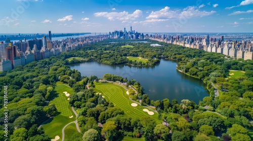 Central park in the metropolis