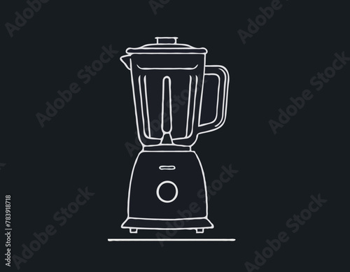 Kitchen Blender Line Icon 