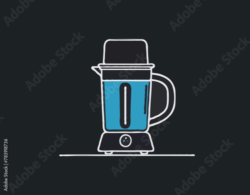 Kitchen Blender Line Icon 