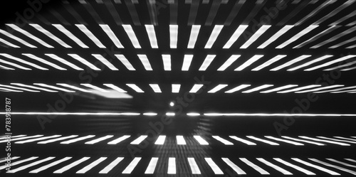 Fototapeta Naklejka Na Ścianę i Meble -  3d white stripes long exposure.