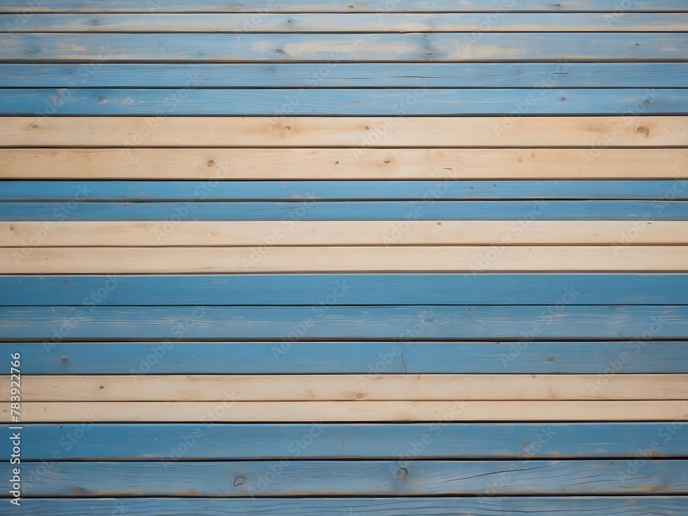 It has a top view of the sandy beach and marine blue planks pier. Background with copy space and visible sand and wood texture It has a top view of the sandy beach and marine blue planks pier. Background with copy space and visible sand and wood texture