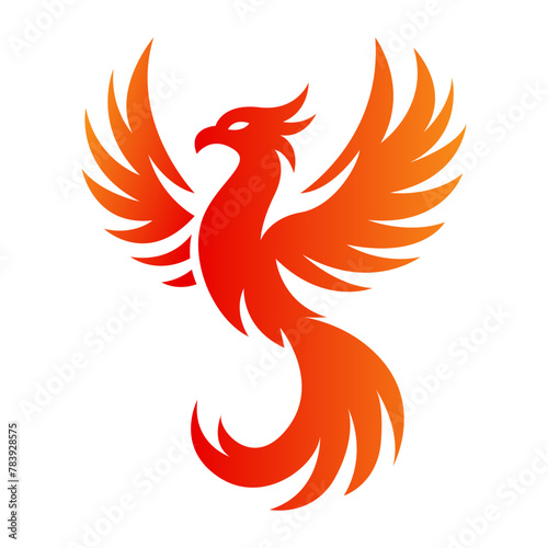 phoenix bird vector logo icon illustration clipart