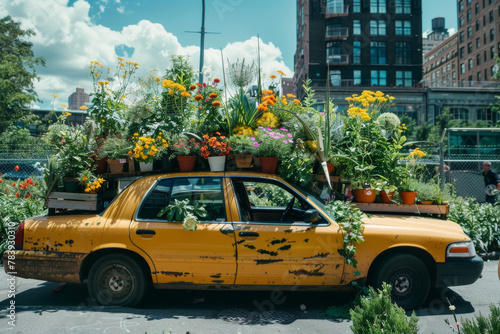 Mobile Garden Concept in Urban Taxi