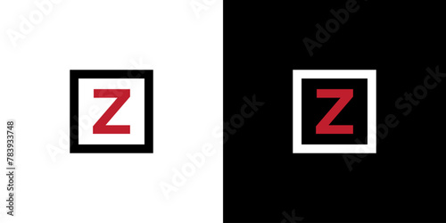 VECTOR LETTER Z COMBINATION WITH SQUARE