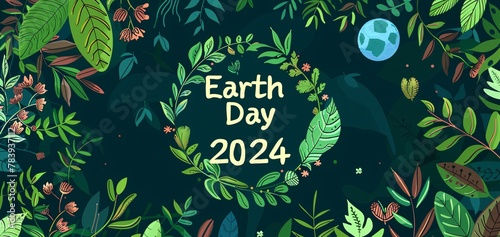 Poster background for Earth Day 2024