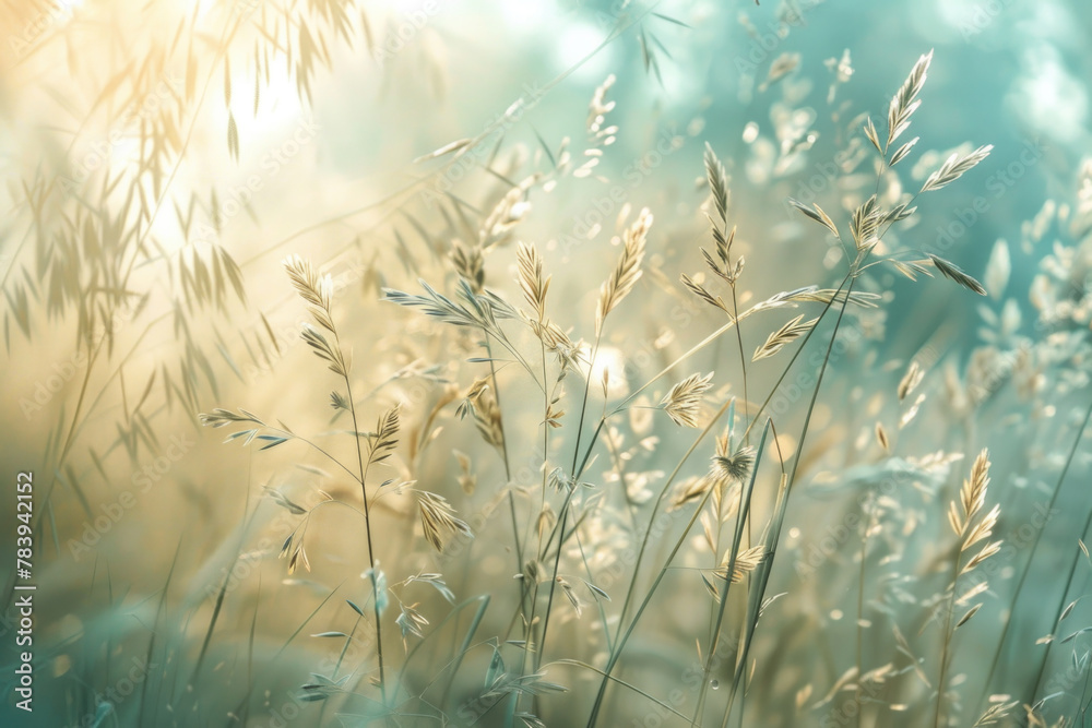 Secret life of grass, beautiful, idyllic spring summer nature background with wild meadow grass close up Secret life of grass, beautiful, idyllic spring summer nature background with wild meadow grass close up