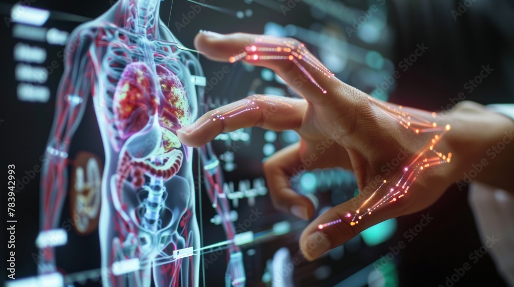 Innovative virtual interface for medical diagnostics with human ...
