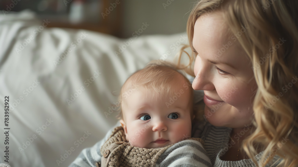 Homely Bliss: Mother's Love and Baby's Laughter