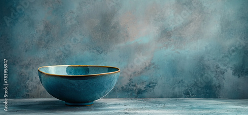 Blaue Schale dekorativ - Blue bowl decorative photo