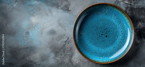 Blaue Schale dekorativ - Blue bowl decorative photo
