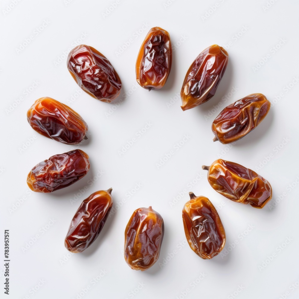 dried dates isolated on white background flat lay dried dates isolated on white background flat lay